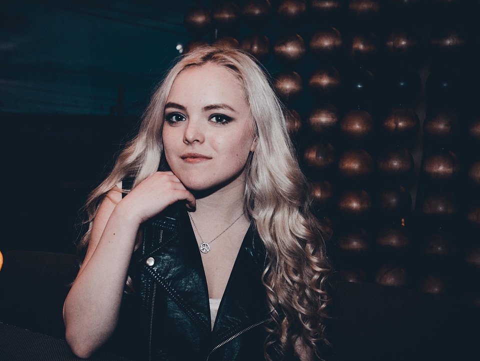 Attractive beautiful blonde hair