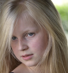 Beautiful blond child photo