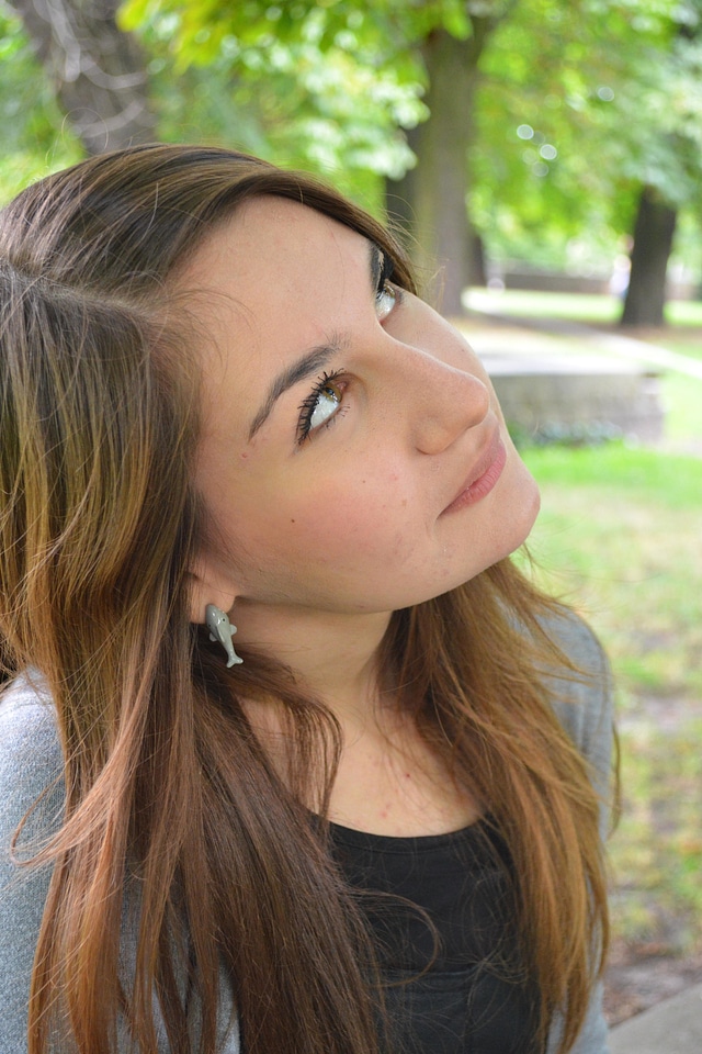 Attractive beautiful brunette