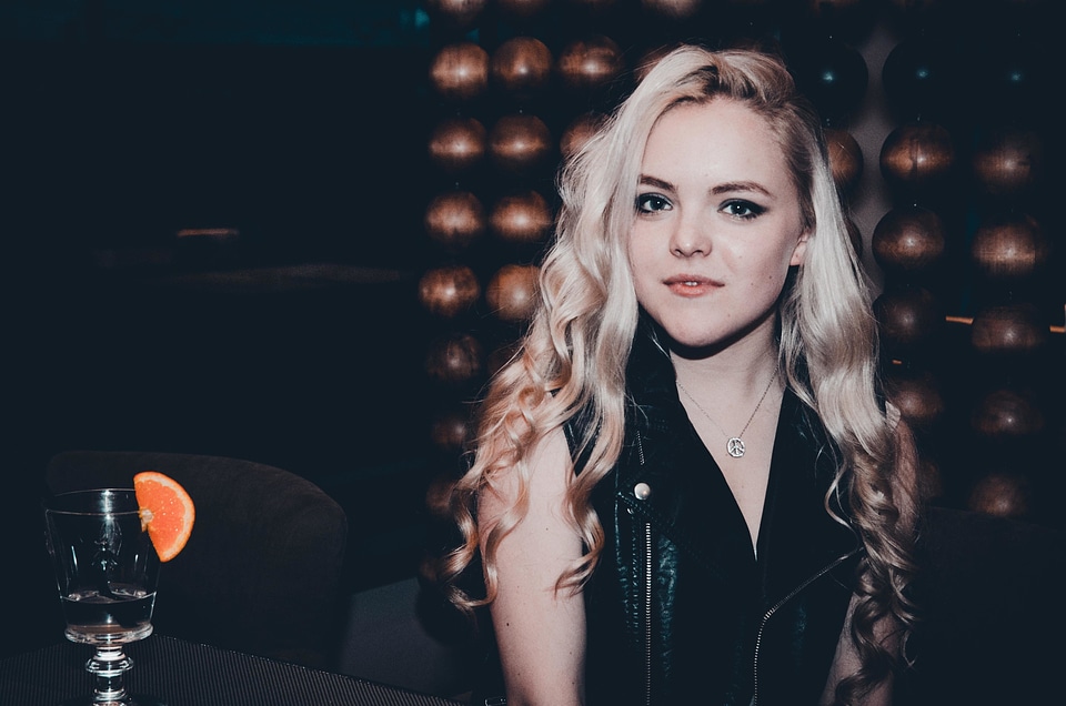 Attractive beautiful blonde hair