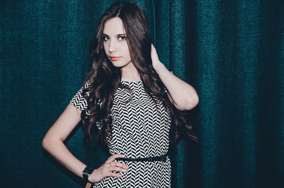 Attractive beautiful beautiful photo
