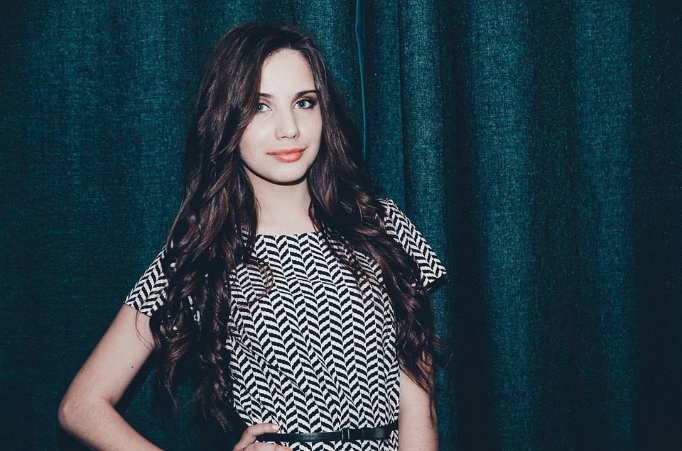 Attractive beautiful beautiful photo