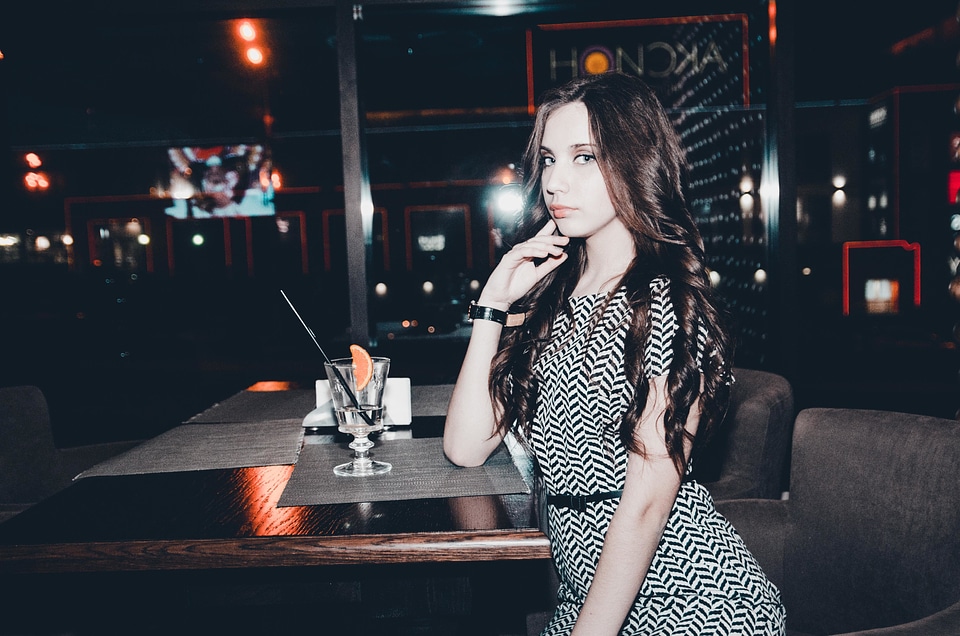 Attractive beautiful photo fashion