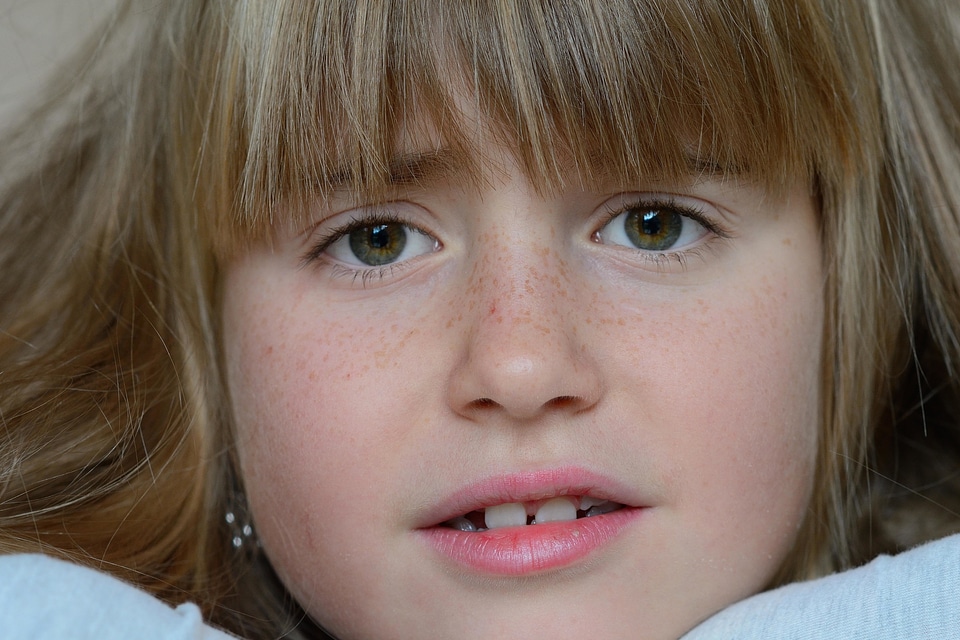 Attractive blond child