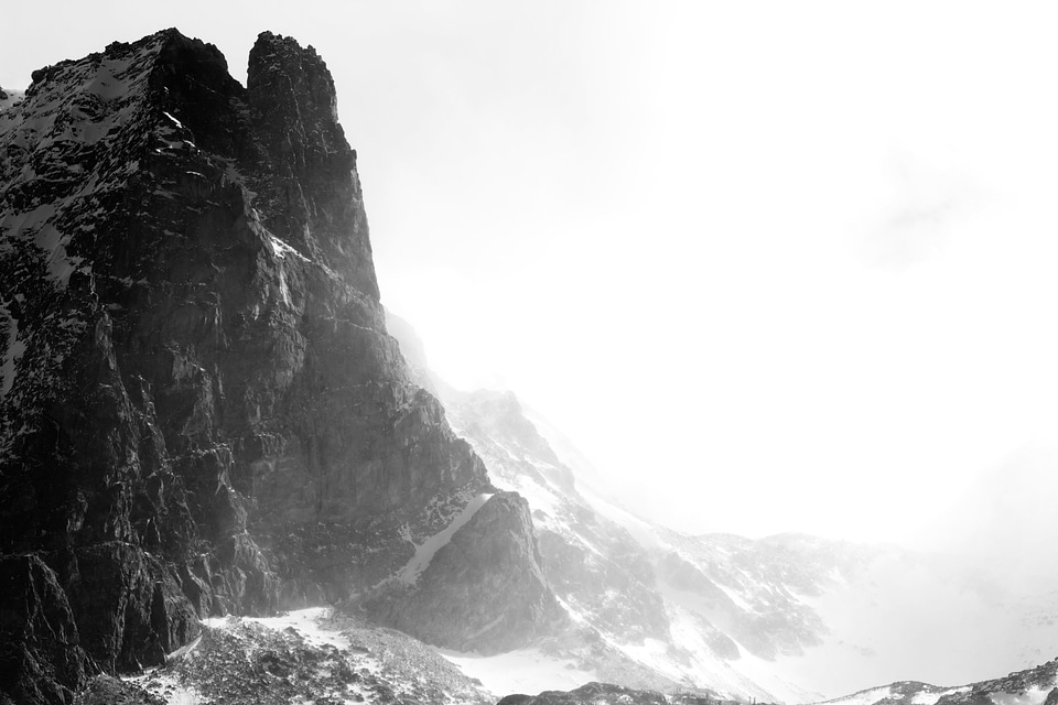 Black And White cold crystal