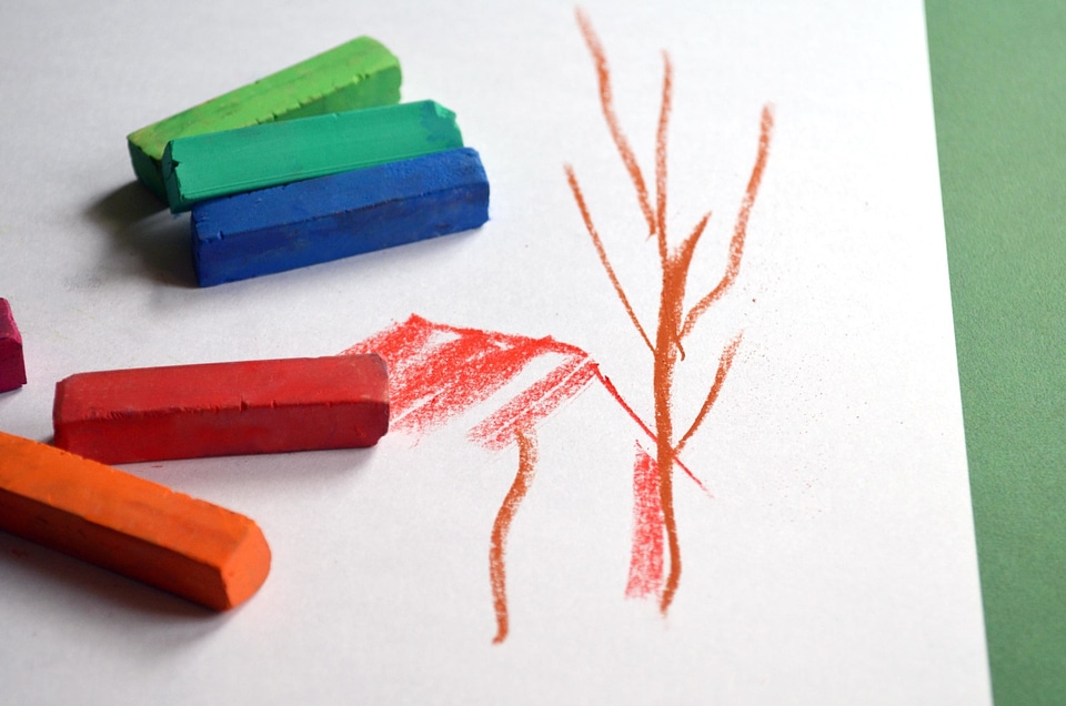 Colorful colors crayon