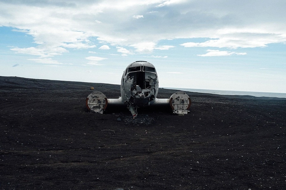 Abandoned aircraft garbage