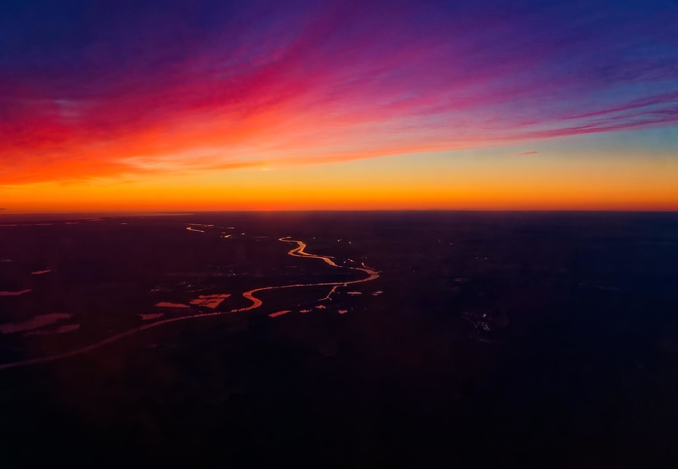 Atmosphere backlight dawn