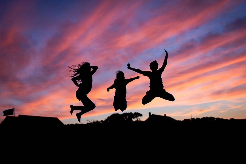 Action backlight beautiful photo