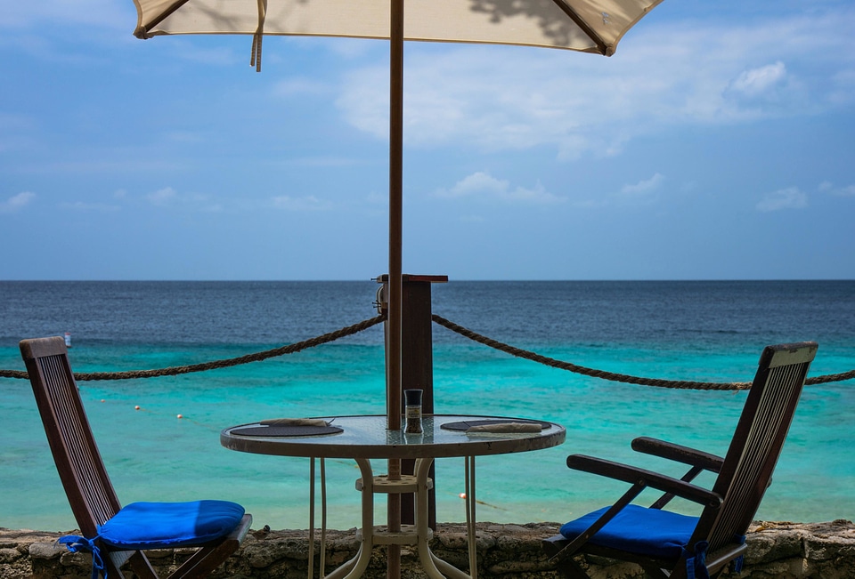 Beach chair coast