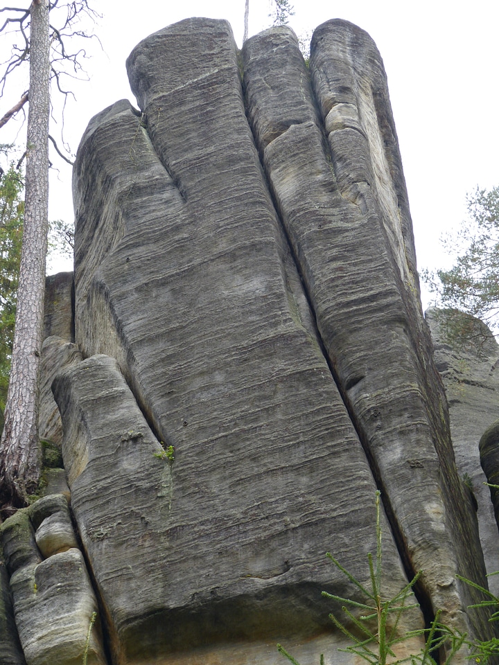 Poland geology rock wall