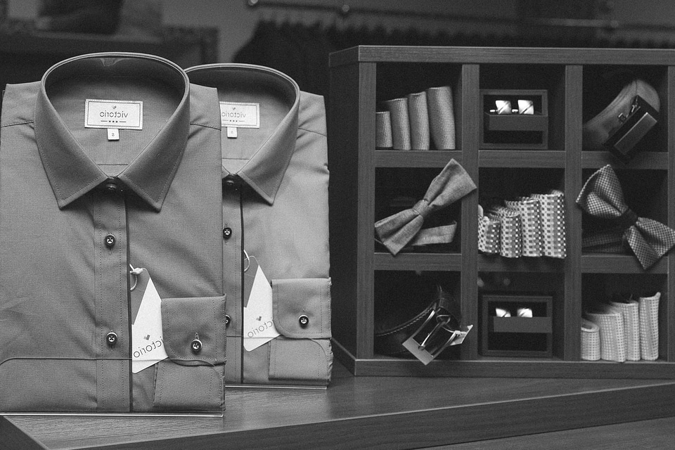 Attire black black and white