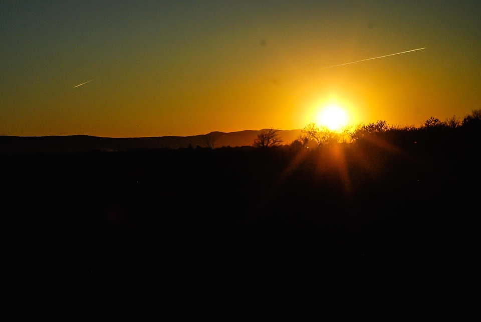 Backlight dark dawn photo