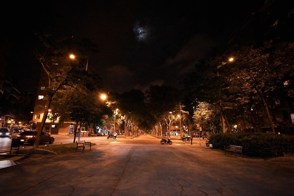 City dark night