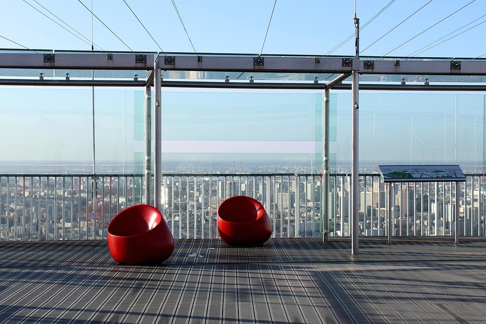 Architecture balcony bridge