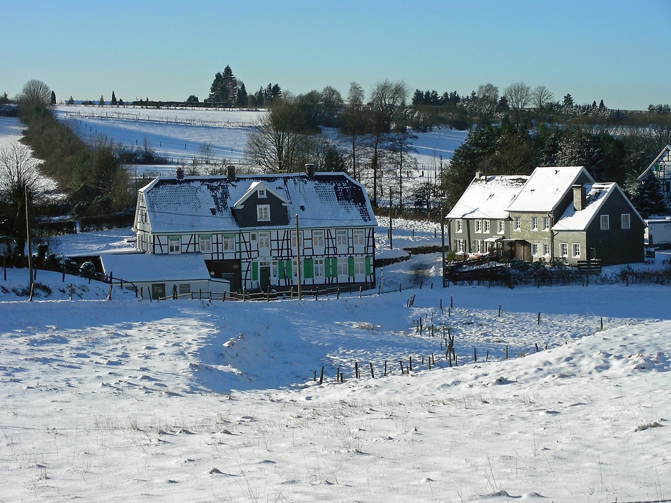 Farm fields meadows