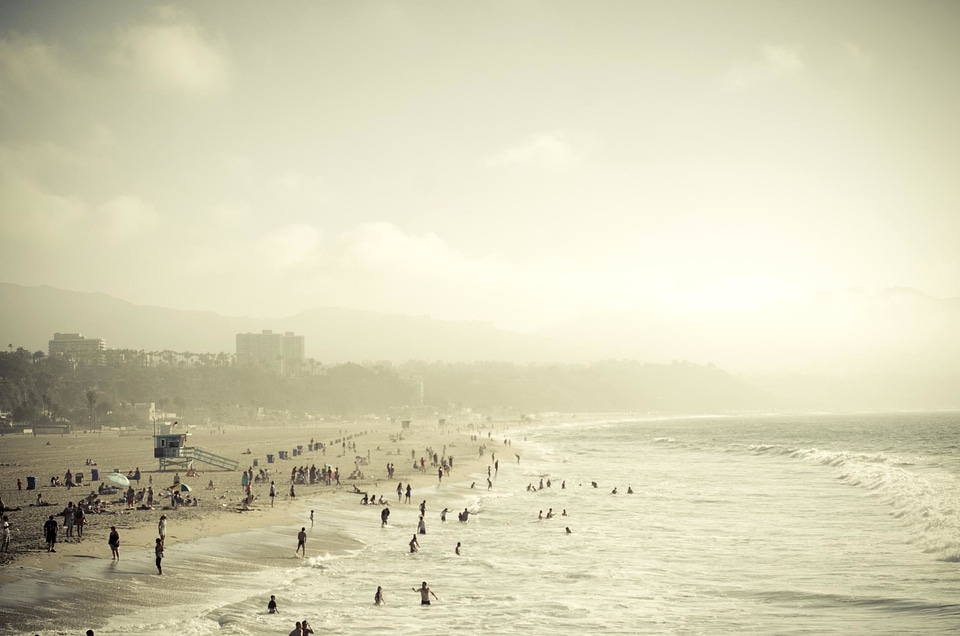 Beach cloud coast photo