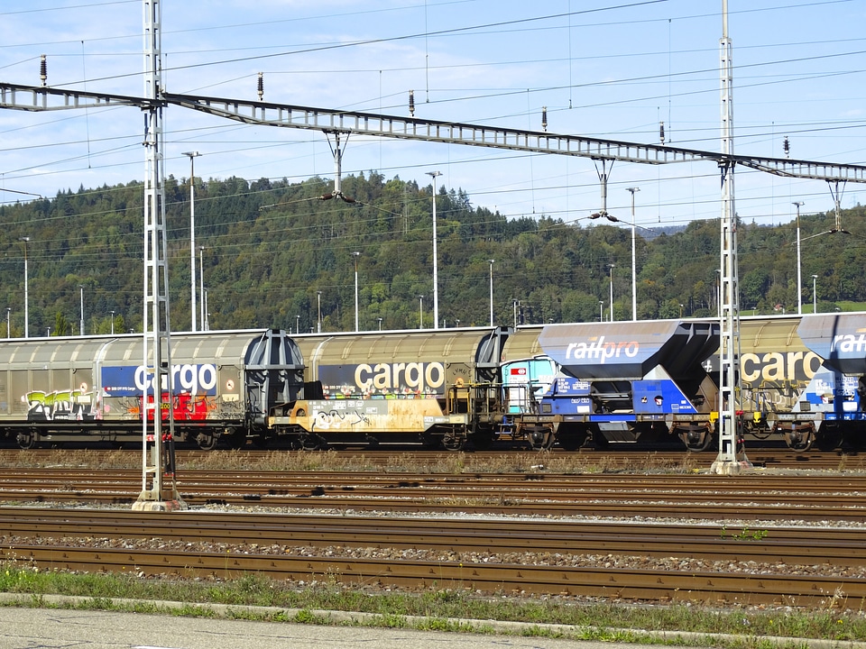 Railway carriages railway transport logistics