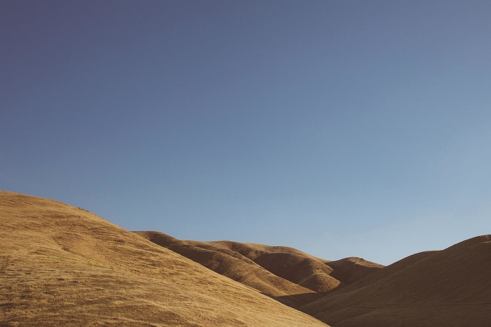 Blue Sky daylight desert