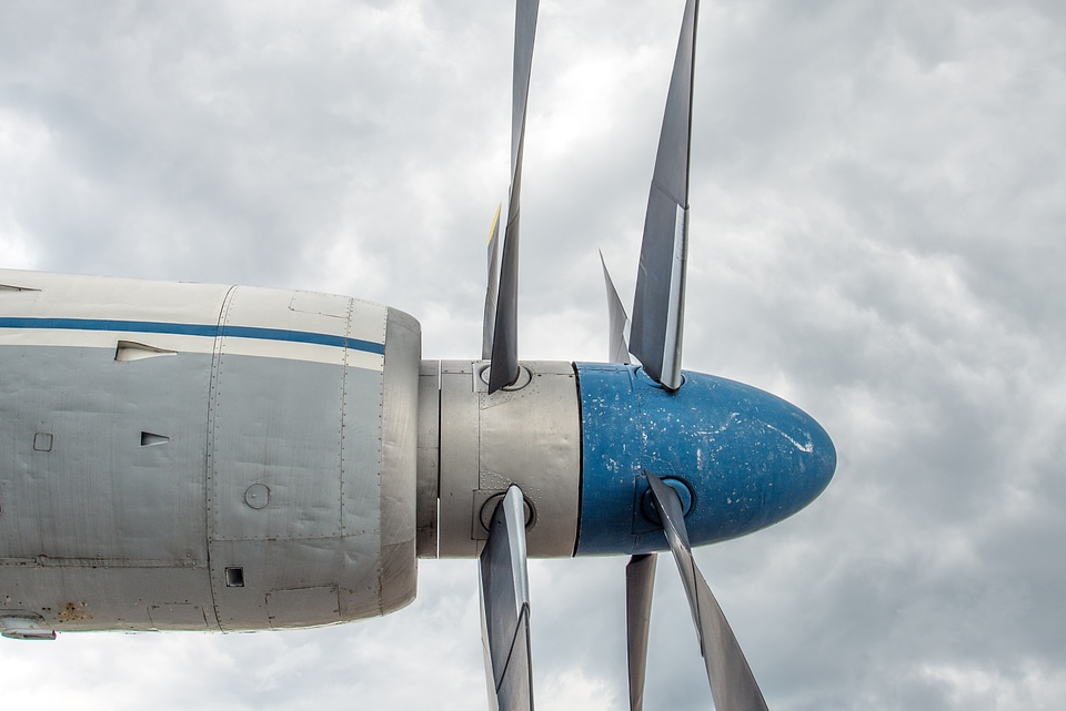 Propeller plane antanov flyer