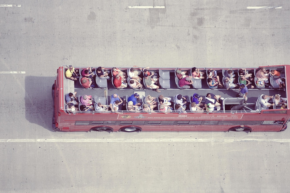 Asphalt city crowd