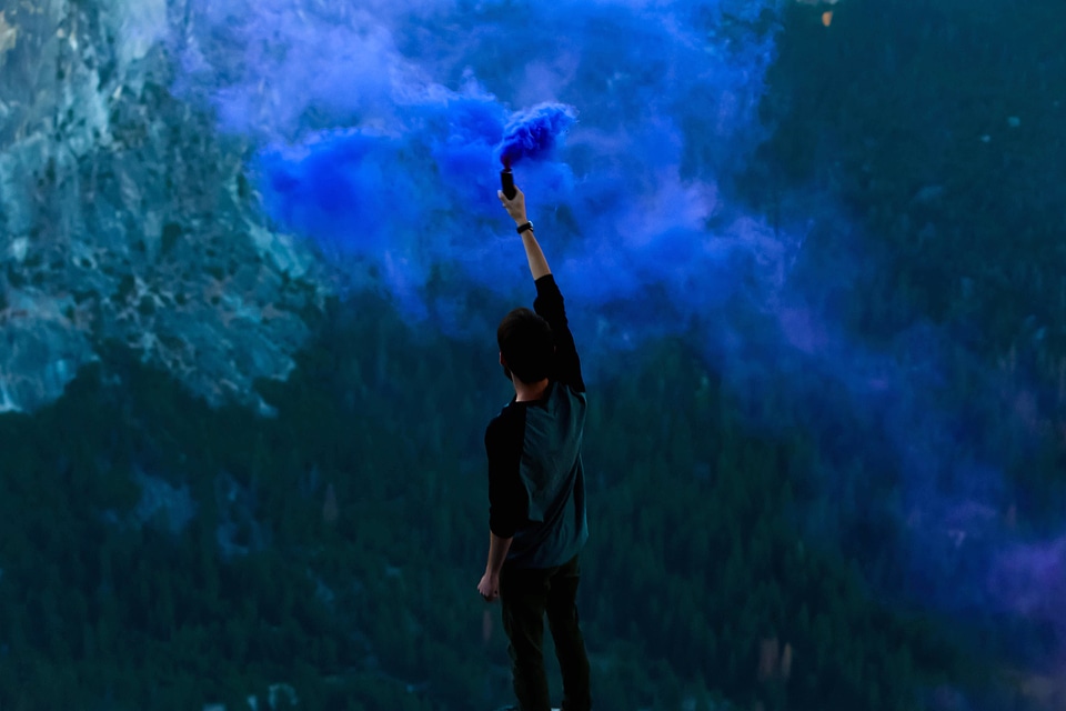 Action blue dark
