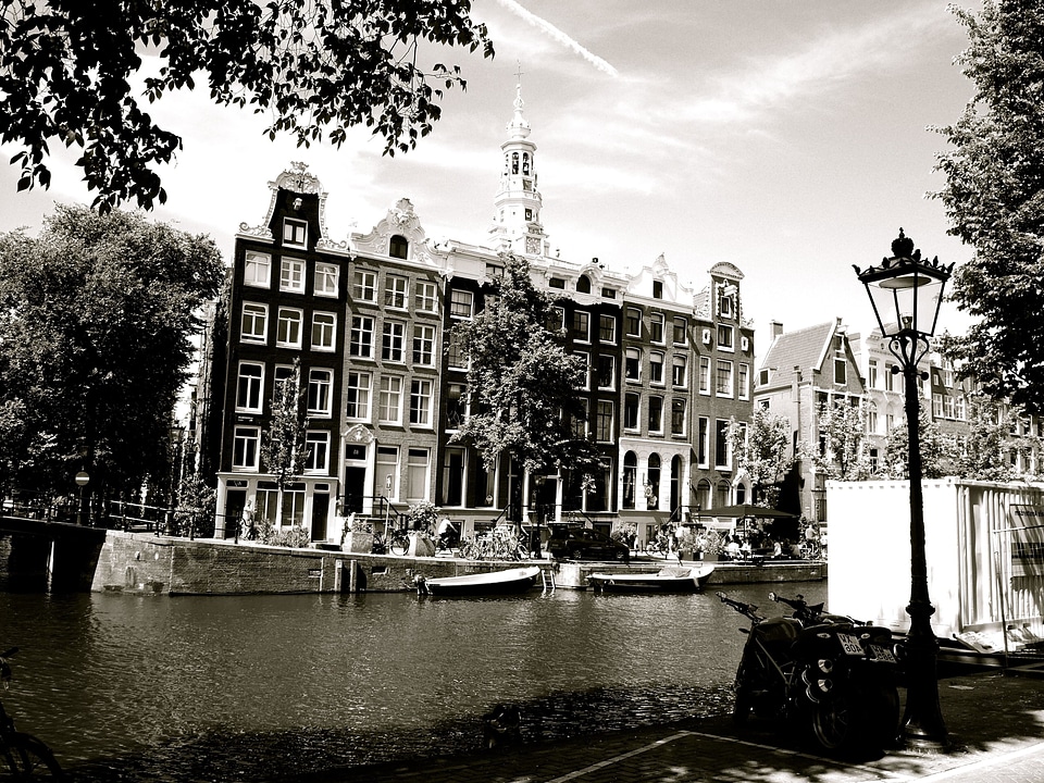 Architecture black black and white