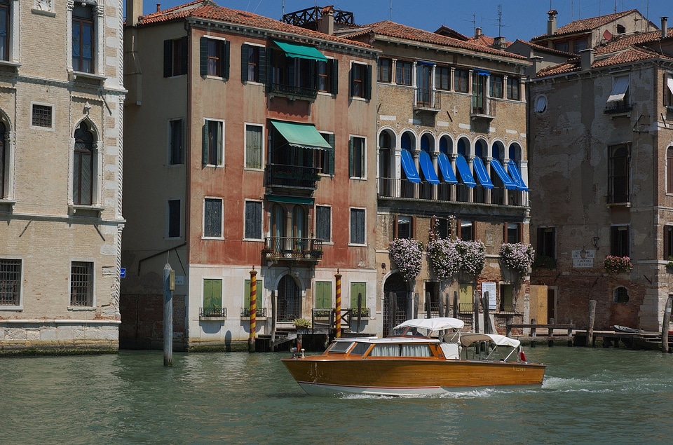 Canal water boat