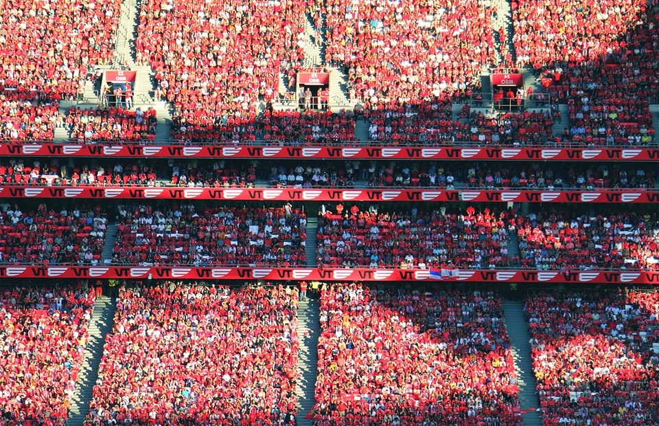 Crowd football people