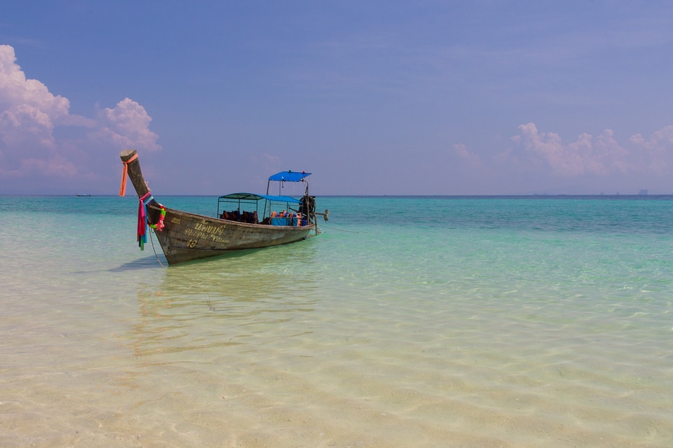 Blue travel ocean