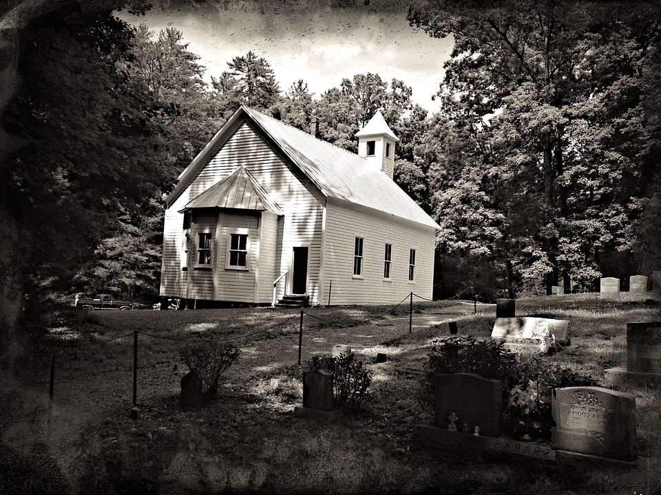 Architecture black and white cemetery