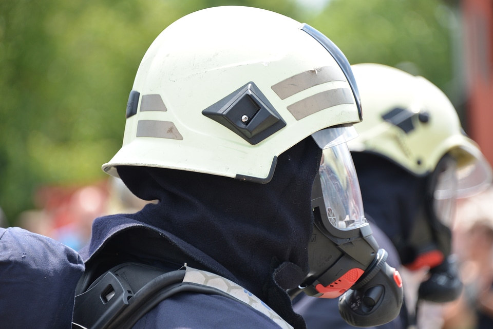 Delete feuerloeschuebung respiratory protection photo