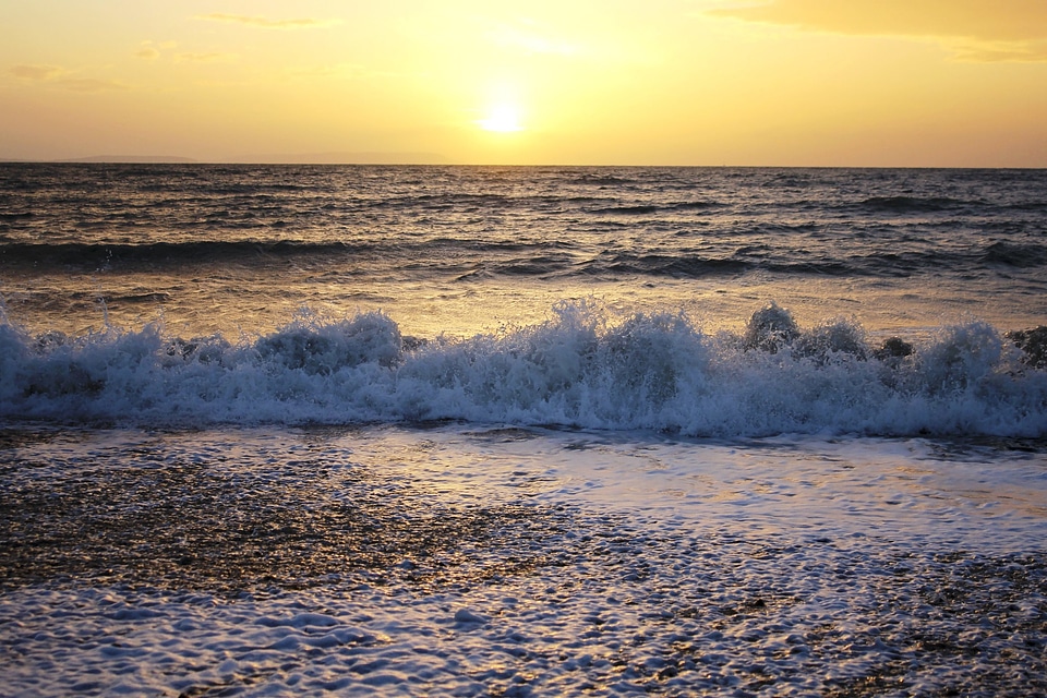 Beach beautiful photo cloud