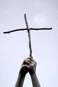 Blue Sky christian cross