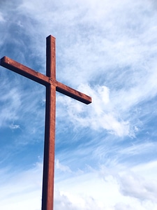 Blue Sky christian cross