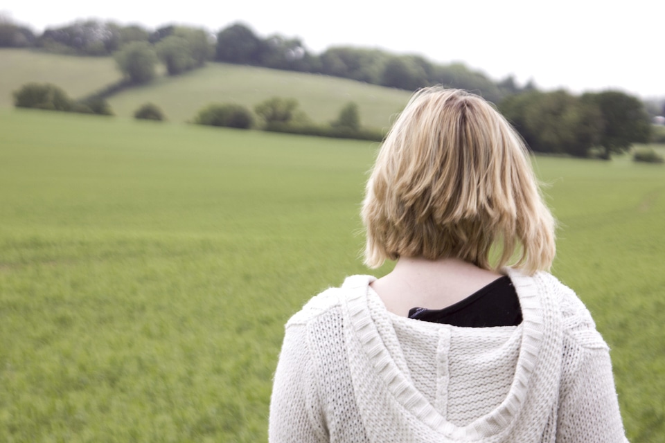 Attractive blond daylight