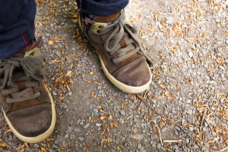 Boot brown cloth