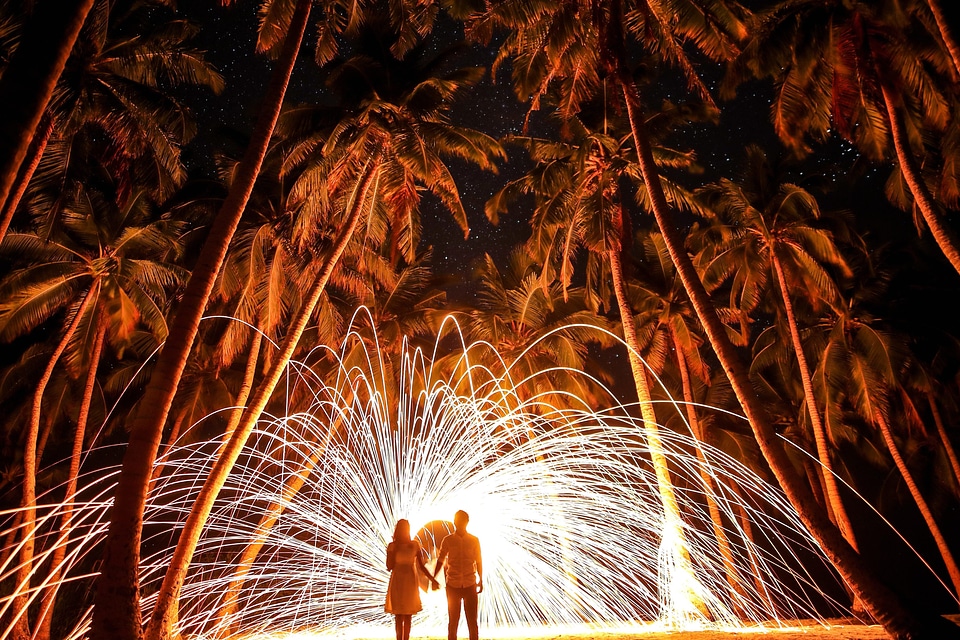 Explosion festival fireworks