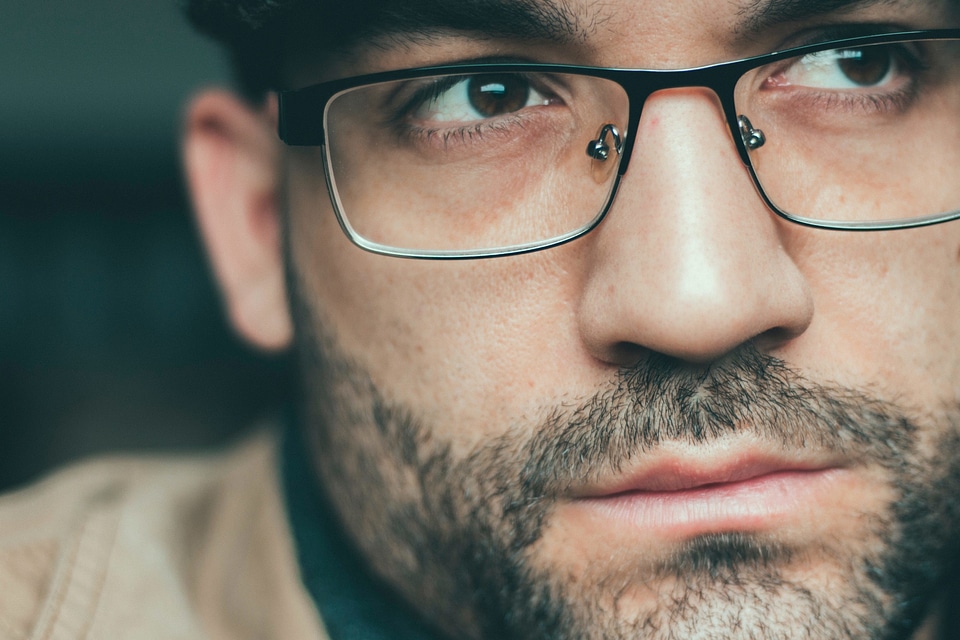 Attractive beautiful photo eyeglasses