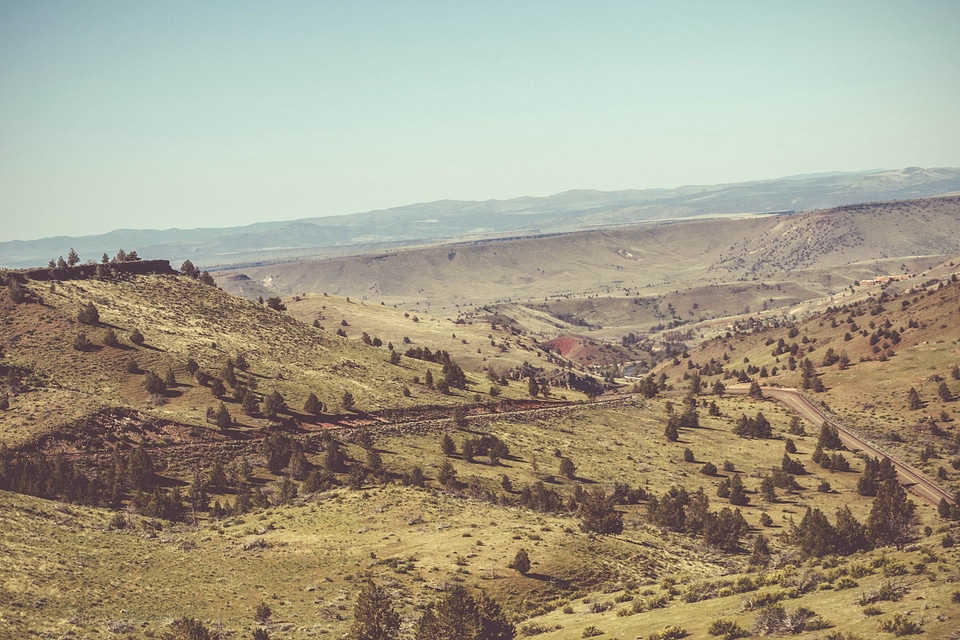 Canyon desert hill
