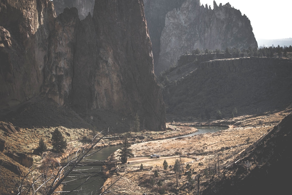 Canyon cliff landscape
