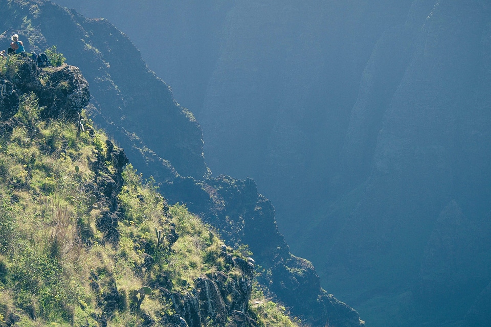 Canyon daylight green photo