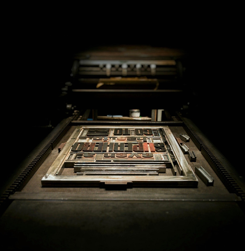 Business computer dark