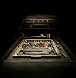 Business computer dark