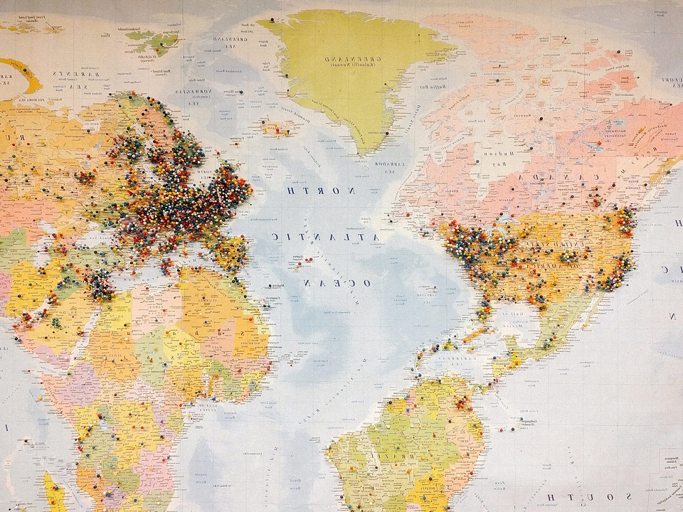 Africa america Asia