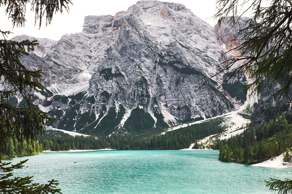 Coast lake landscape