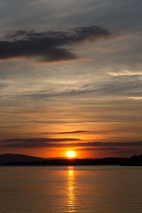 Coast dusk evening photo