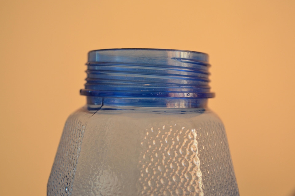Blue bottle container