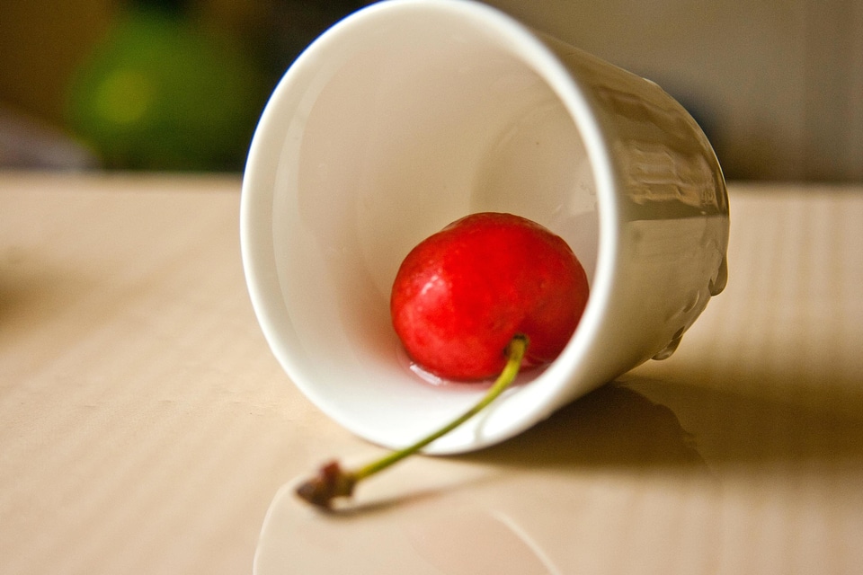 Agriculture ceramic cherries