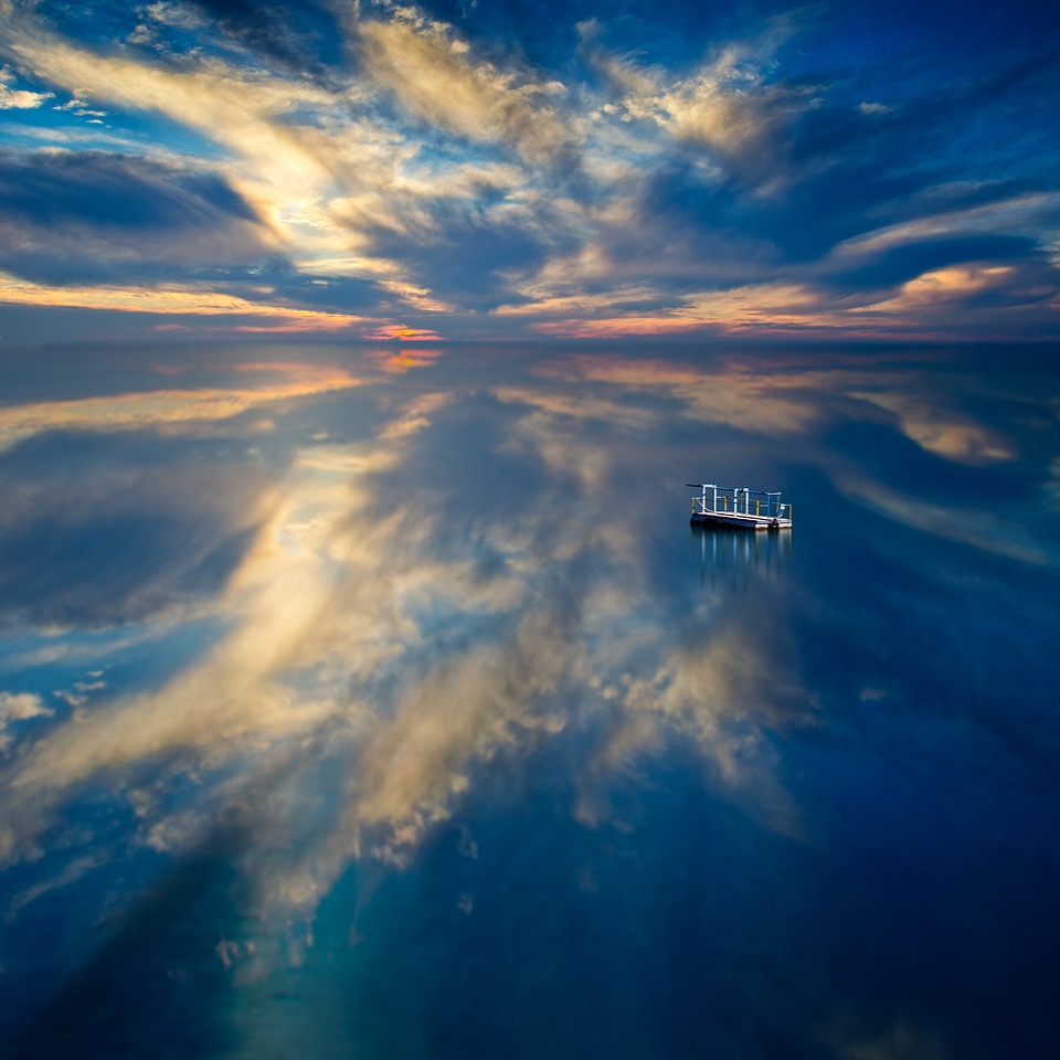 Seascape peaceful calm